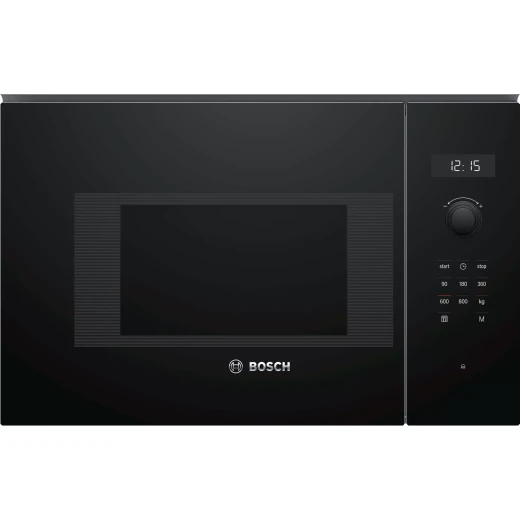 Bosch Serie 6 Built-In Black Microwave Oven 60x38cm - Hydrolytic Cleaning System - Integrated Design - Powerful & Efficient Heating - Stylish Kitchen Appliance Bosch Serie 6 Built-In Black Microwave Oven 60x38cm - Hydrolytic Cleaning System - Integrated Design - Powerful & Efficient Heating - Stylish Kitchen Appliance