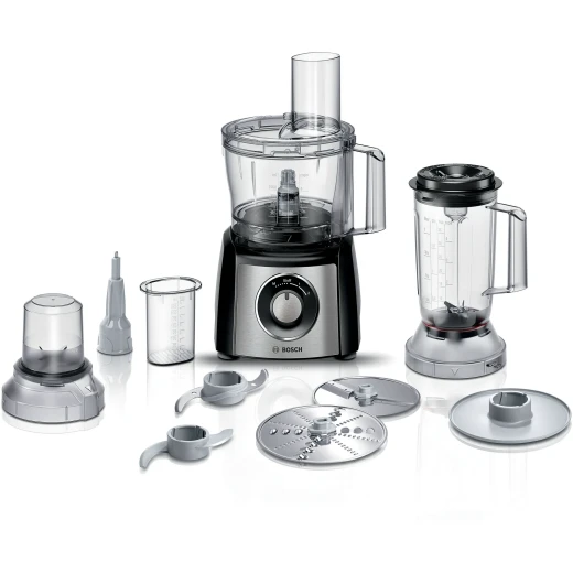 محضر طعام 800 واط أسود، ستانلس ستيل مصقول من بوش محضر طعام 800 واط أسود، ستانلس ستيل مصقول من بوش