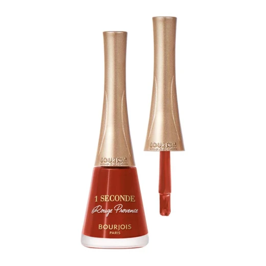 Bourjois 1 Second Nail Polish Rouge Provence Red Quick Dry 9ml Manicure Set - Bourjois - Image 2