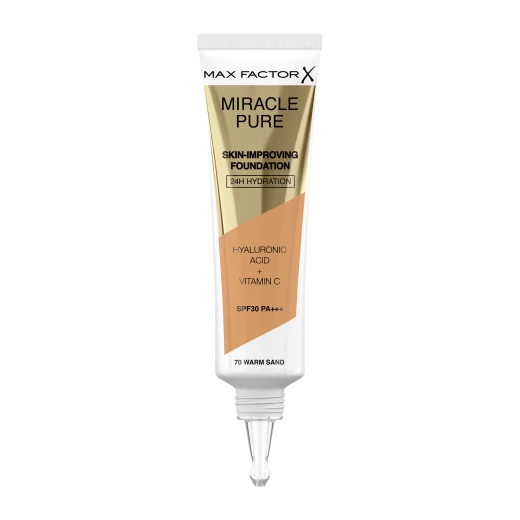 Max Factor Miracle Pure Foundation Warm Sand SPF 30 Radiant Skin Makeup 30ml - Max Factor - Image 3