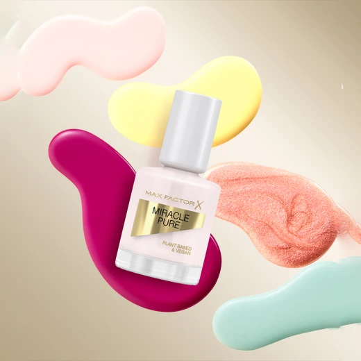 Max Factor Miracle Pure Nude Rose Nail Polish Long Lasting Vegan Formula Strengthens Nails Manicure - Max Factor - Image 3