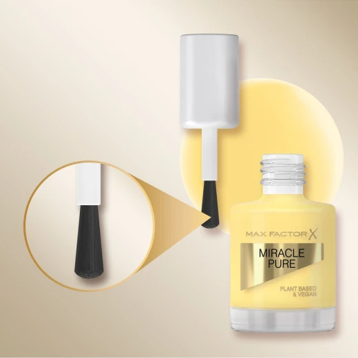 Max Factor Miracle Pure Lemon Tea Vegan Nail Polish Long Lasting Manicure Strengthens Nails with Vitamin E - Max Factor - Image 3