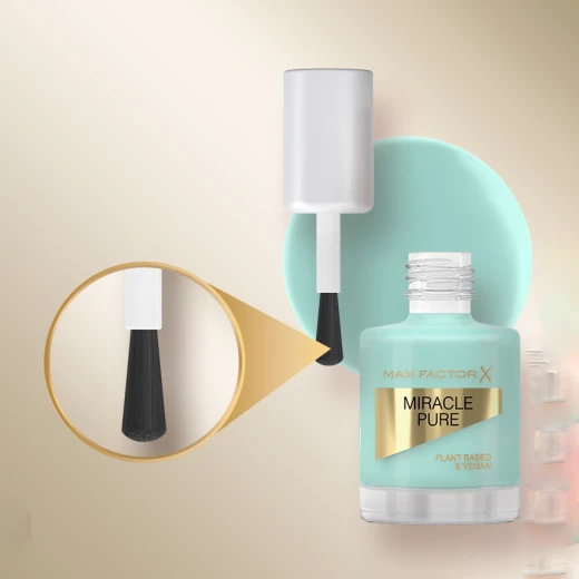 Max Factor Miracle Pure Moonstone Blue Nail Polish Long Lasting Vegan Formula 12ml Manicure Essential - Max Factor - Image 2