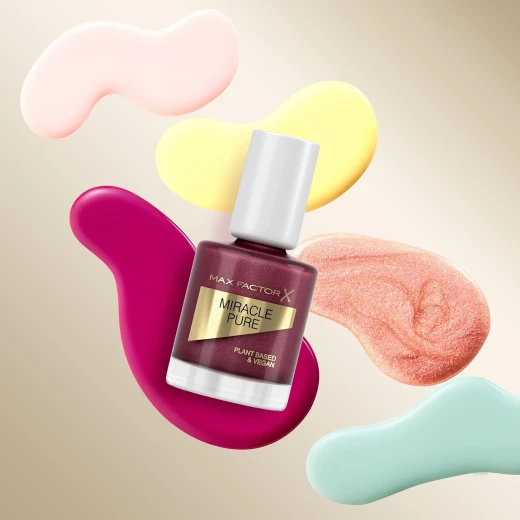 Max Factor Miracle Pure Regal Garnet Nail Polish Long Lasting Vegan Manicure 12ml for Women - Max Factor - Image 3