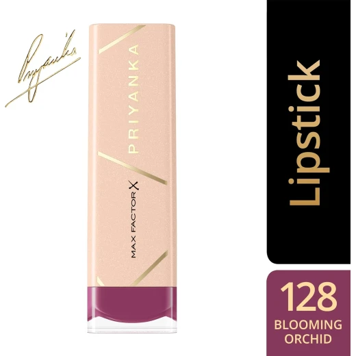 Max Factor Priyanka Lipstick 128 Blooming Orchid Hydrating Satin Finish Makeup for Women - Max Factor - Image 4
