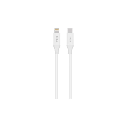 ttec Type-C - Lightning Fast Charging Cable 150cm , White ttec Type-C - Lightning Fast Charging Cable 150cm , White