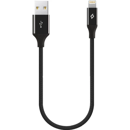 ttec AlumiCable Ligthning USB Charge / Data Mini Cable , 30cm , Black ttec AlumiCable Ligthning USB Charge / Data Mini Cable , 30cm , Black