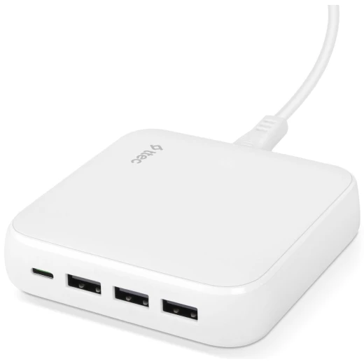 تيتيك 65W شاحن سفر سريع USB-C + USB-C، أبيض تيتيك 65W شاحن سفر سريع USB-C + USB-C، أبيض