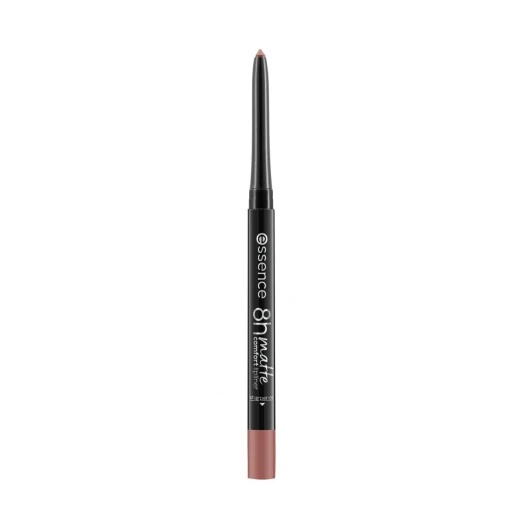 Essence 8H Matte Comfort Lip Liner 04 Rosy Nude Long Lasting Waterproof Lip Pencil (0.3g) - Essence - Image 2