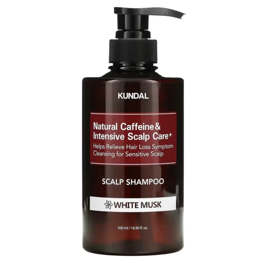 Kundal natural caffeine hair care shampoo white musk 500ml Kundal natural caffeine hair care shampoo white musk 500ml