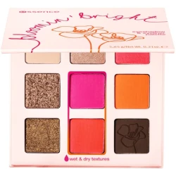 Essence Bloomin' Bright Eyeshadow Palette Neon Makeup Kit for Bold Eye Looks Versatile Styles