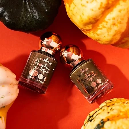 Essence Pumpkins Pretty Please Matte Nail Polish Orange Fall Manicure 8ml Long Lasting - Essence - Image 2