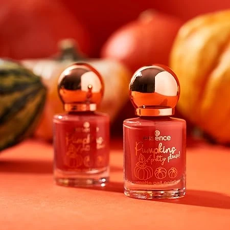 ESSENCE Pumpkins Pretty Please! Matte Orange Nail Polish 8ml Autumn Manicure Fall Makeup - Essence - Image 3