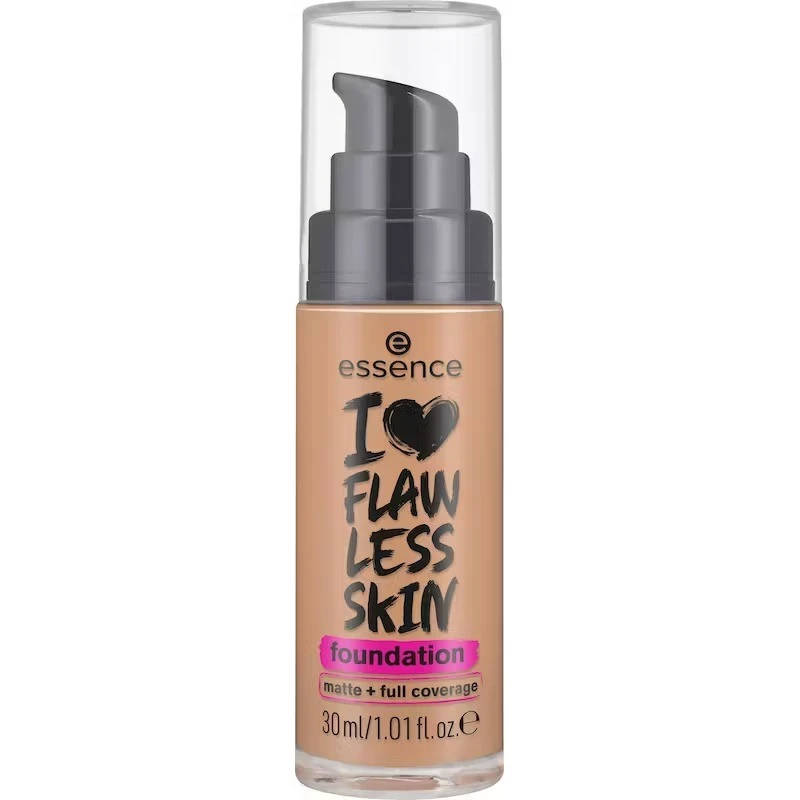 ESSENCE I LOVE FLAWLESS SKIN Matte Finish Foundation Full Coverage Makeup 31 Shades - Essence