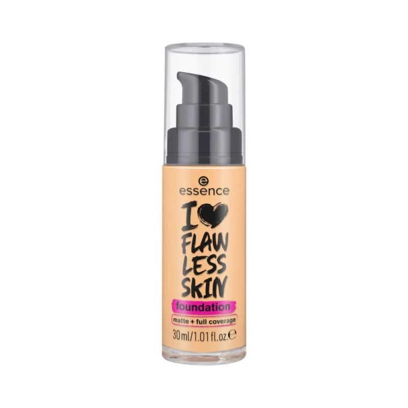 Essence I Love Flawless Skin Foundation Shade 30 Matte Finish Long Lasting Makeup SPF 20 - Essence