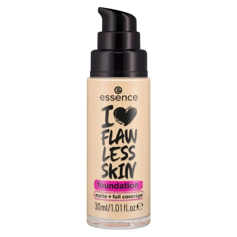 Essence I Love Flawless Skin Matte Finish Foundation SPF 20 Shade 30 30ml Long Lasting Makeup - Essence