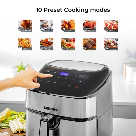 Geepas digital air fryer with vortex air frying technology 7.5L - GEEPAS - Image 2