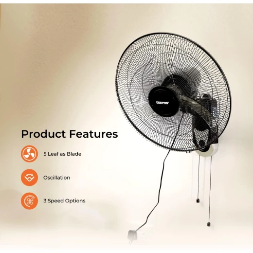 Geepas wall mount fan - GEEPAS - Image 3