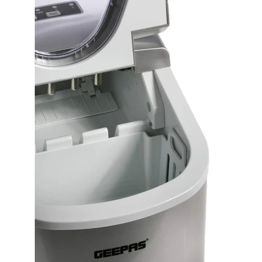 Geepas GIM63015UK Portable Automatic Ice Maker – 12Kg/24H Production, 2 Cube Sizes, 2.2L Water Tank, Auto Shut-Off, Silent Operation, Silver - GEEPAS - Image 2