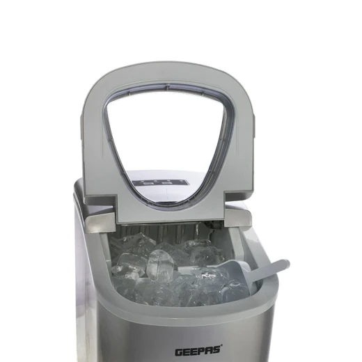 Geepas GIM63015UK Portable Automatic Ice Maker – 12Kg/24H Production, 2 Cube Sizes, 2.2L Water Tank, Auto Shut-Off, Silent Operation, Silver - GEEPAS - Image 3