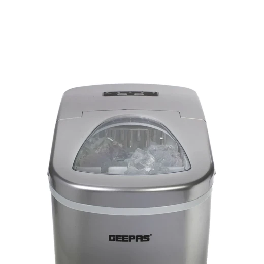 Geepas GIM63015UK Portable Automatic Ice Maker – 12Kg/24H Production, 2 Cube Sizes, 2.2L Water Tank, Auto Shut-Off, Silent Operation, Silver - GEEPAS - Image 5