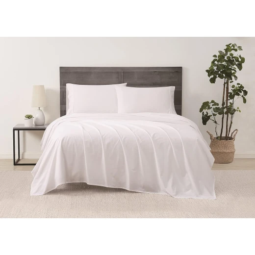Cannon bed sheet plain king white 3pcs set Cannon bed sheet plain king white 3pcs set