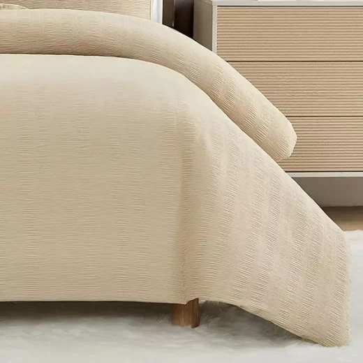 Nova Home "Simply" Crinkled Comforter Set, White Color, Size King, 4 Pieses - Nova Home - Image 3