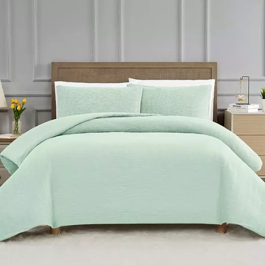 Nova Home "Simply" Crinkled Comforter Set, Green Color, Size King, 4 Pieses - Nova Home - Image 5