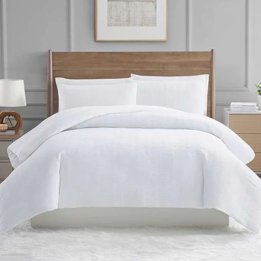 Nova Home "Simply" Crinkled Comforter Set, White Color, Size King, 4 Pieses - Nova Home - Image 4