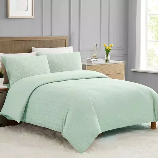 Nova Home "Simply" Crinkled Comforter Set, Green Color, Size Queen, 4 Pieses - Nova Home - Image 3