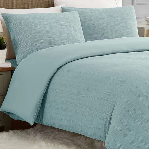 Nova Home "Simply" Crinkled Comforter Set, Petrol Color, Size Queen, 4 Pieses - Nova Home - Image 5