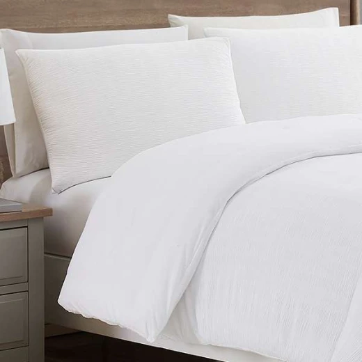 Nova Home "Simply" Crinkled Comforter Set, White Color, Size Queen, 4 Pieses - Nova Home - Image 3