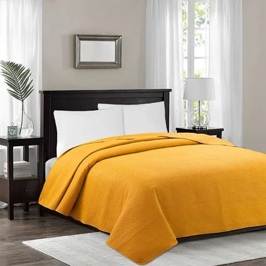 Nova Home "Dimension" Coverlet, Yellow Color, King Size - Nova Home - Image 3