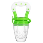 Smart Baby Silicone Food And Fruit Nibbler, Green Color - Smart Baby