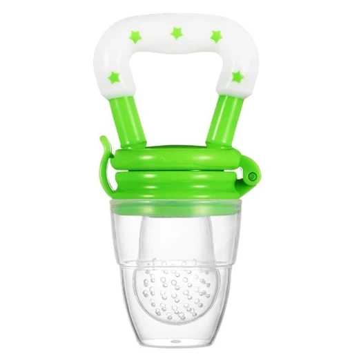 Smart Baby Silicone Food And Fruit Nibbler, Green Color Smart Baby Silicone Food And Fruit Nibbler, Green Color
