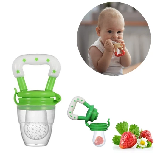 Smart Baby Silicone Food And Fruit Nibbler, Green Color - Smart Baby - Image 6