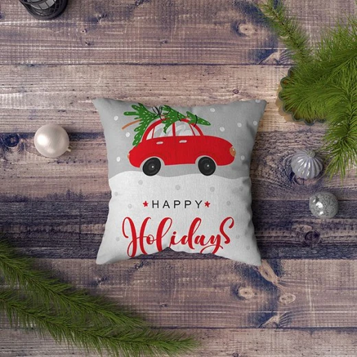 Nova Home Nova Home Christmas Cushion Cover, Grey 45x45 Cm - Nova Home - Image 2