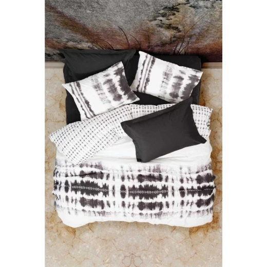 Nova Home Duvet Cover Set ,100% Cotton, Black Color, King Size, 4 Pieces - Nova Home - Image 2