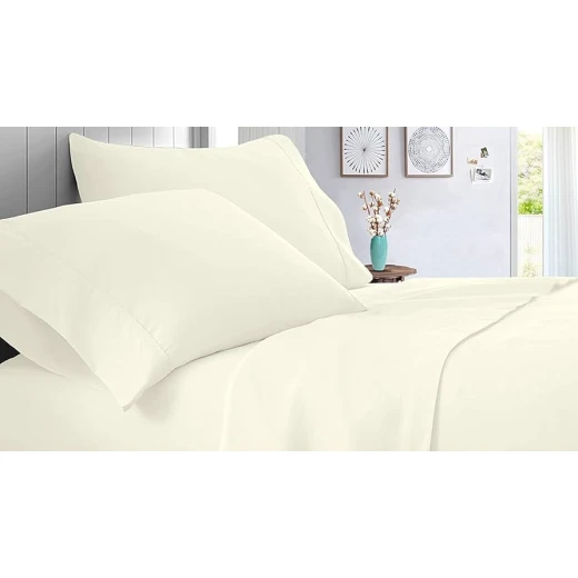 Cannon Baby Bed Sheet Set, 100% Cotton, 70x140 Cm, Ivory Color, 2 Pieces - Cannon - Image 2