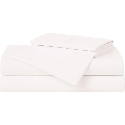 Cannon Baby Bed Sheet Set, 100% Cotton, 70x140 Cm, White Color, 2 Pieces - Cannon - Image 2