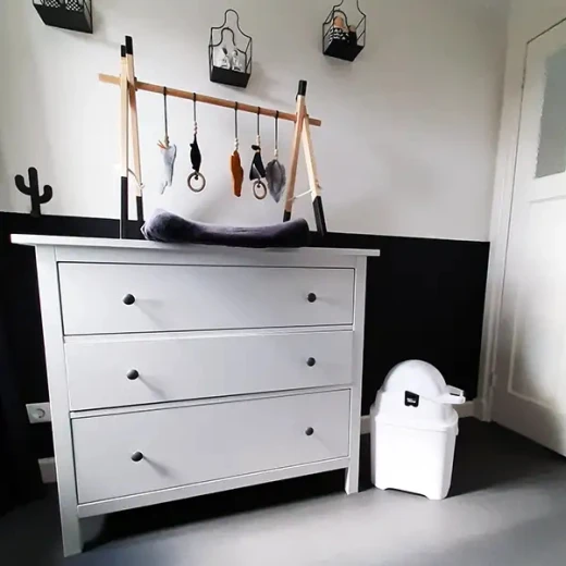 Diaper Champ Diaper Pail One Standard Black/White - diaper champ - Image 3