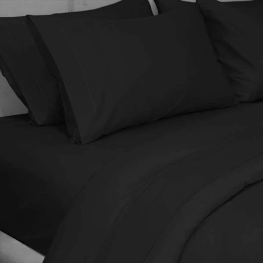 FieldCrest Duvet Cover  Plain King Black - Fieldcrest - Image 3