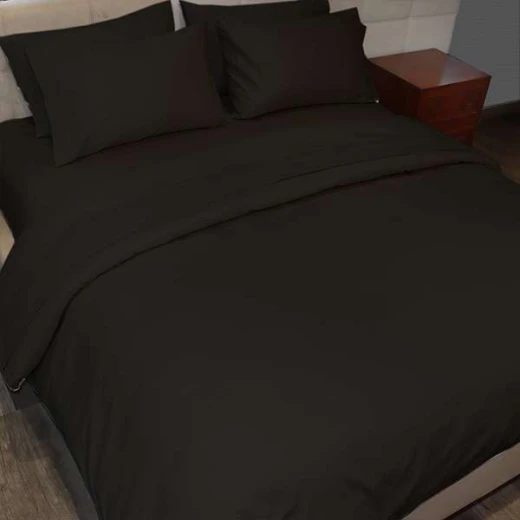FieldCrest Duvet Cover  Plain King Black - Fieldcrest - Image 4