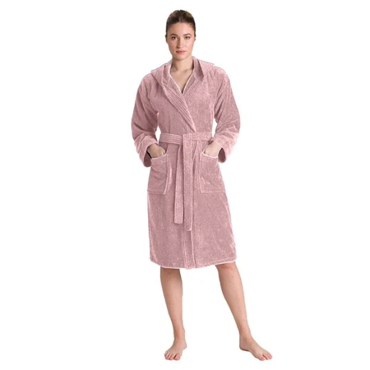 Cannon Plain Bathrobe Cotton, Light Pink Color - Cannon - Image 2