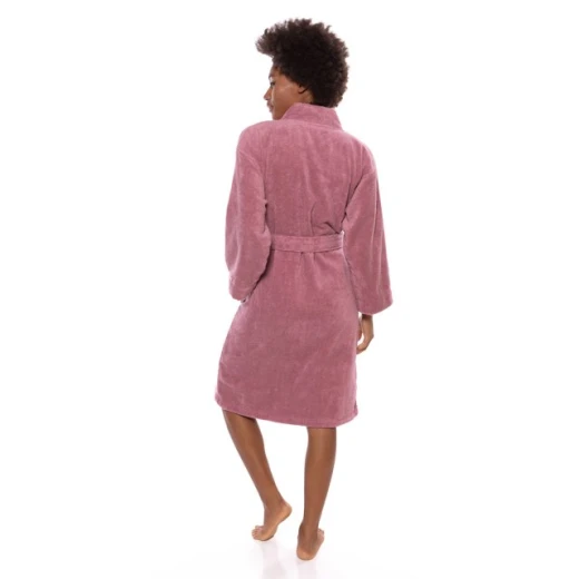 Cannon Plain Bathrobe Cotton, Dark Pink Color - Cannon - Image 3