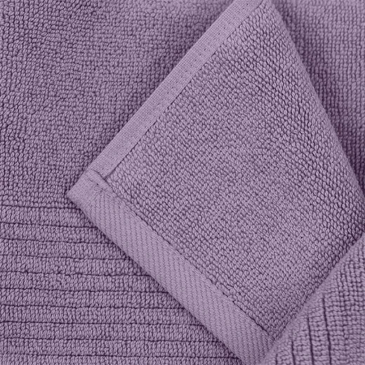 Nova Home Pretty Collection Bath Mat Towel, Cotton, Plum Color - Nova Home - Image 2