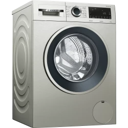BOSCH Serie | 4 washing machine, frontloader fullsize 9 kg 1200 rpm, silver inox