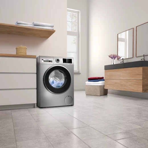 BOSCH Serie | 4 washing machine, frontloader fullsize 9 kg 1200 rpm, silver inox - BOSCH - Image 7