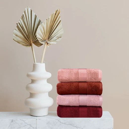 Nova home pretty collection towel, cotton, terra color, 70*140 cm - Nova Home - Image 2