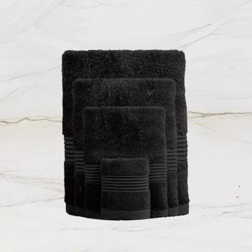Nova home pretty collection towel, cotton, black color, 33*33 cm - Nova Home - Image 2